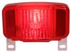 tail lights license plate rear reflector stop/turn/tail peterson trailer light w/ bracket - 5 function white base red lens driver side