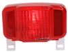 tail lights peterson trailer light w/ license bracket - 5 function white base red lens driver side