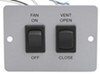 ventline rv vents and fans with 12v fan ventadome roof vent w/12v wall switch - powered lift 14-1/4 inch white