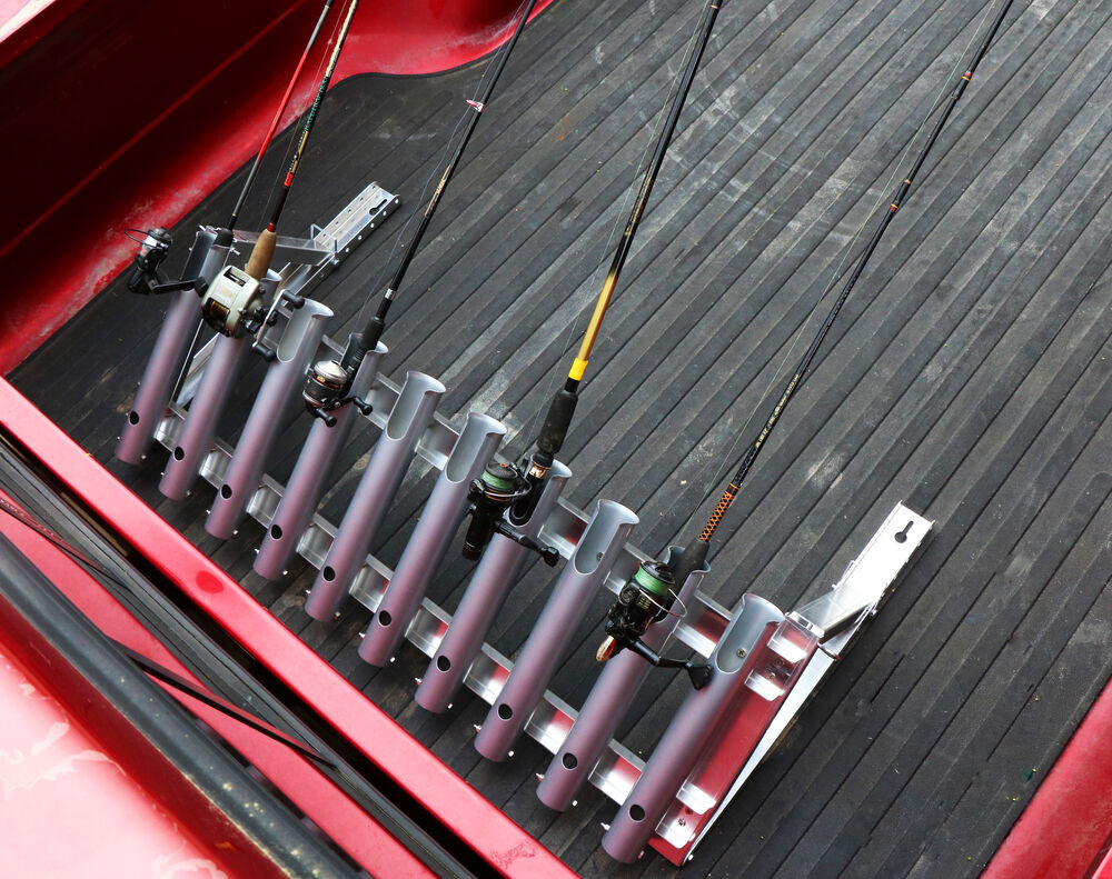 Viking Fixed Truck Bed Fishing Rod Rack