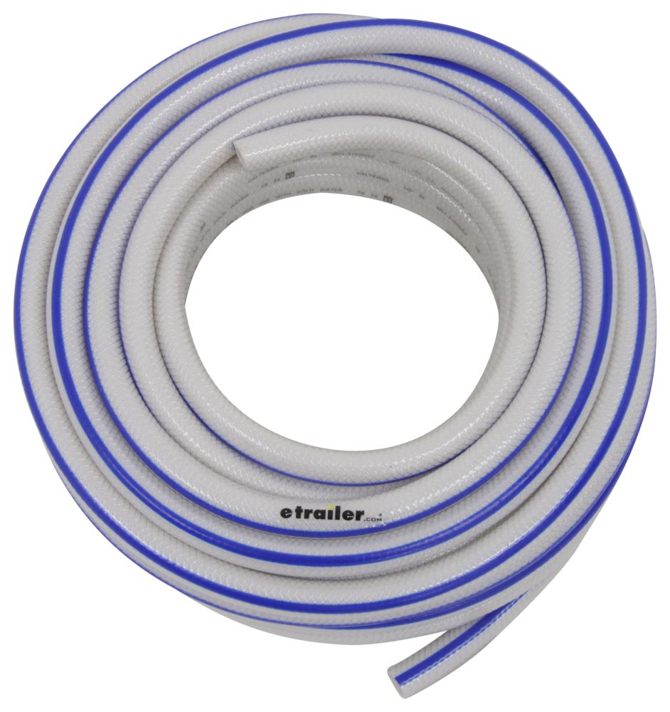 Valterra Braided PVC Tubing for RV Fresh Water - 50' Long - 1/2" ID x 5/8" OD - 73 F White W01-1800