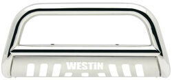 Westin E-Series Bull Bar with Skid Plate - 3" Tubing - Polished Stainless Steel