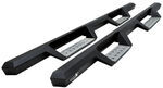 Westin HDX Nerf Bars with Drop Steps - 4" Wide - Black Powder Coated Stainless Steel