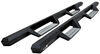 hoop steps nerf bars powder coat finish westin hdx with drop - 4 inch wide black coated stainless steel