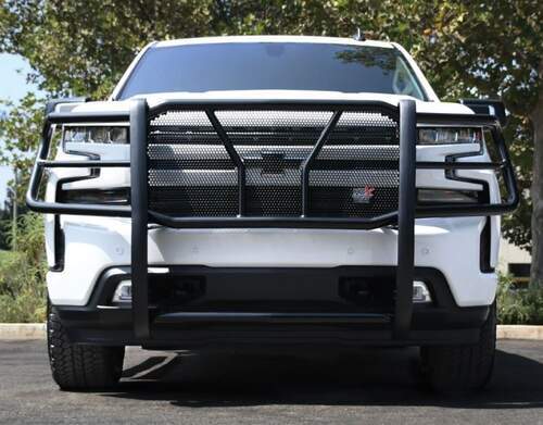 Westin HDX Modular Grille Guard with Punch Plate - Black Powder Coated ...