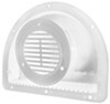 no fan plastic 2-piece exterior wall vent for enclosed trailers - polypropylene 3 inch diameter hole white