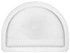 rv vents and fans replacement exterior half-moon trailer vent for 3 inch diameter hole - white