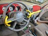 0  steering wheel lock the club twin hooks vehicle - chromoly steel yellow