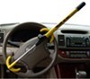 steering wheel lock the club twin hooks vehicle - chromoly steel yellow