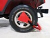 0  atv trailer vehicle the club tire claw xl wheel lock with lug nut protector plate - keyed alike