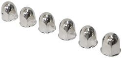 Wheel Masters Lug Nut Covers - Stainless Steel - 1-1/2" - Qty 6 - WM8012