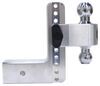weigh safe trailer hitch ball mount adjustable two balls 180 2-ball for 3 inch - 8 drop/9 rise 21k aluminum