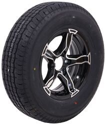 Westlake ST205/75R14 Radial Tire w 14" Liger Aluminum Wheel - 5 on 4-1/2 - LR D - Black - WST57FR