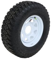 Westlake ST235/75R15 Off-Road Trailer Tire w 15" White Spoke Wheel - 6 on 5-1/2 - Load Range D