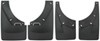 no-drill install custom width weathertech mud flaps - easy-install digital fit front and rear set