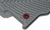 semi-custom fit flat weathertech all-weather front floor mats - gray