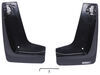 weathertech mud flaps front pair no-drill install wt32nr