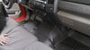 0  custom fit rubber with plastic core weathertech front auto floor mat - black