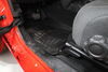 2024 jeep wrangler 4xe floor mats weathertech rubber with plastic core front on a vehicle