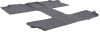 custom fit contoured weathertech 2nd and 3rd row rear auto floor mat - black