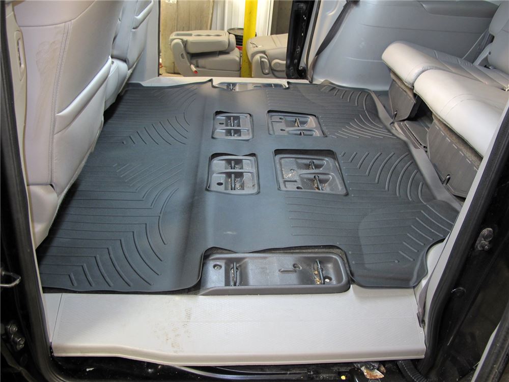 WeatherTech 2nd and 3rd Row Rear Auto Floor Mat Black