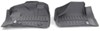 custom fit rubber with plastic core weathertech front auto floor mats - black