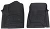 custom fit thermoplastic weathertech hp front auto floor mats - high wall design black