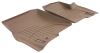 custom fit contoured weathertech front auto floor mats - tan