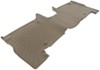 WeatherTech 2nd Row Rear Auto Floor Mat - Tan Rubber with Plastic Core WT450962