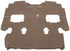 custom fit contoured weathertech 2nd and 3rd row rear auto floor mat - tan