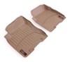 weathertech floor mats custom fit front auto - tan