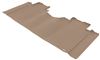 custom fit rubber with plastic core weathertech 2nd row rear auto floor mat - tan