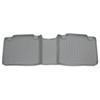 WeatherTech 2nd Row Rear Auto Floor Mat - Gray Rubber with Plastic Core WT460212