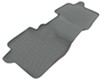 WeatherTech 2nd Row Rear Auto Floor Mat - Gray Rubber with Plastic Core WT460473