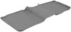 WeatherTech 2nd Row Rear Auto Floor Mat - Gray Rubber with Plastic Core WT460842
