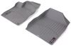 custom fit rubber with plastic core weathertech front auto floor mats - gray