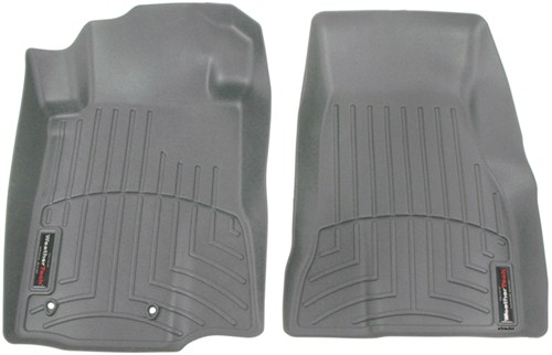 2010 Ford Mustang WeatherTech Front Auto Floor Mats - Gray