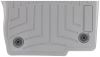 0  custom fit rubber with plastic core weathertech front auto floor mats - gray
