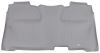 WeatherTech 2nd Row Rear Auto Floor Mat - Gray Rubber with Plastic Core WT465422