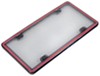 WeatherTech ClearFrame License-Plate Frame - Red Plastic WT63022