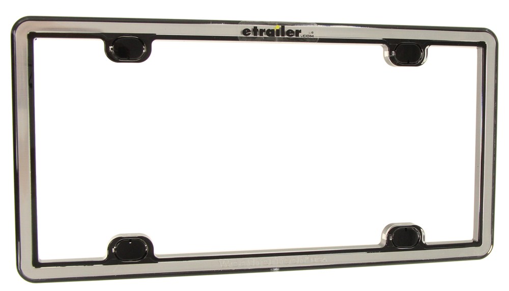 WT63027 - Brushed Stainless WeatherTech License Plates and Frames