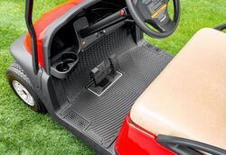 WeatherTech Golf Cart Mat for EZGO Valor Golf Carts - Black - WT56YF