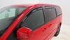 WeatherTech Side Window Rain Guards with Dark Tinting - Front and Rear - 4 Piece 4 Piece Set WT82476 on 2015 Dodge Grand Caravan 