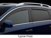 0  side window 4 piece set weathertech air deflectors with dark tinting - front and rear