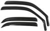 4 piece set front and rear windows weathertech side window rain guards with dark tinting -