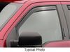 side window 2 piece set weathertech rain guards with dark tinting - front