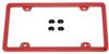 WeatherTech ClearFrame License-Plate Frame - Red Plastic WT8ALPCF1