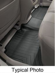 WeatherTech 2nd Row Rear Auto Floor Mat - Black