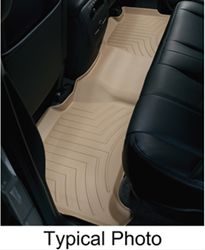 WeatherTech 2nd Row Rear Auto Floor Mat - Tan                                                       