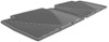 semi-custom fit rear weathertech all-weather floor mats - gray